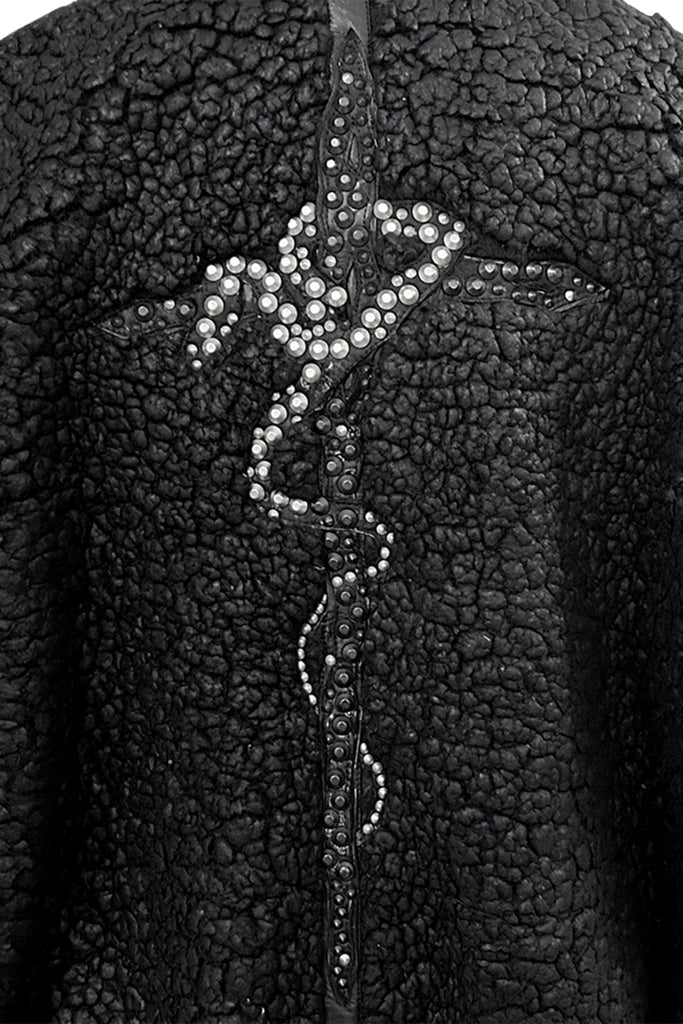 2502-JK06 Serpent Cross Coating Boa Jacket