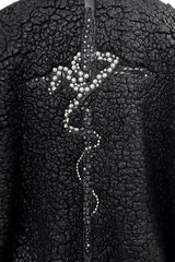 2502-JK06 Serpent Cross Coating Boa Jacket