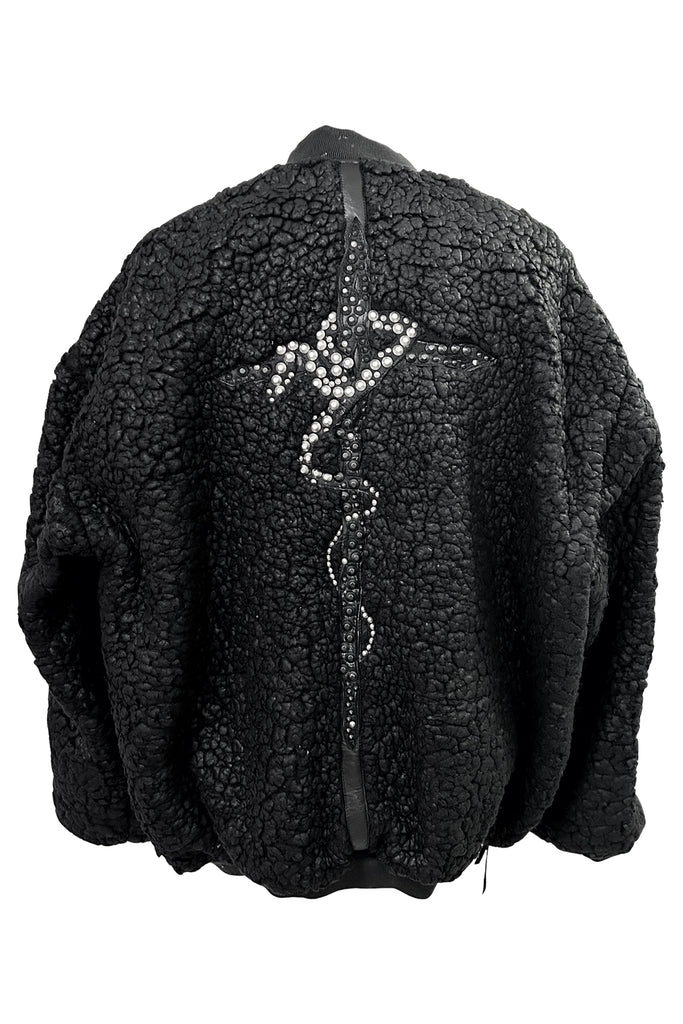 2502-JK06 Serpent Cross Coating Boa Jacket