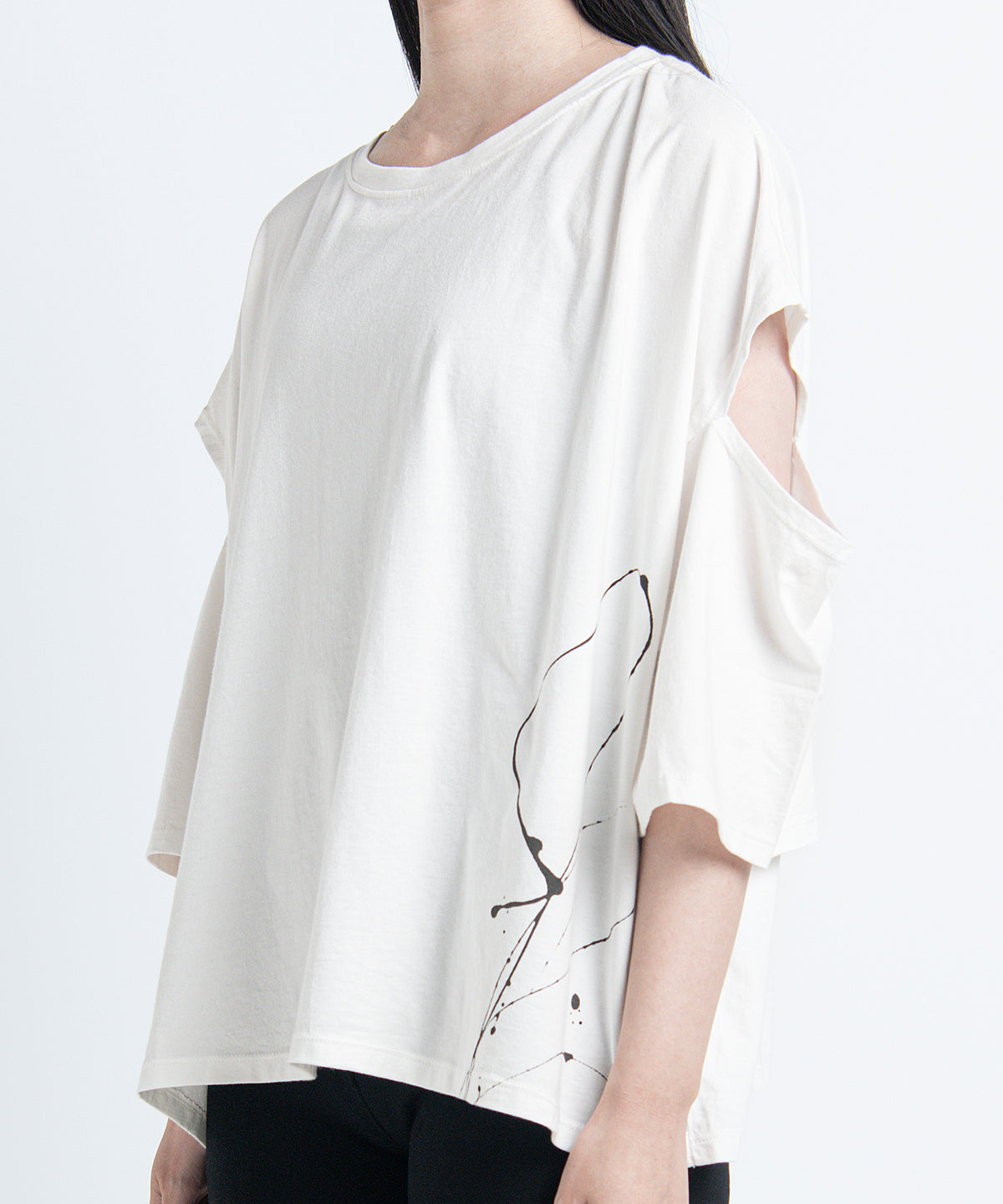 2401-CTL03 Open Sleeve Cut White