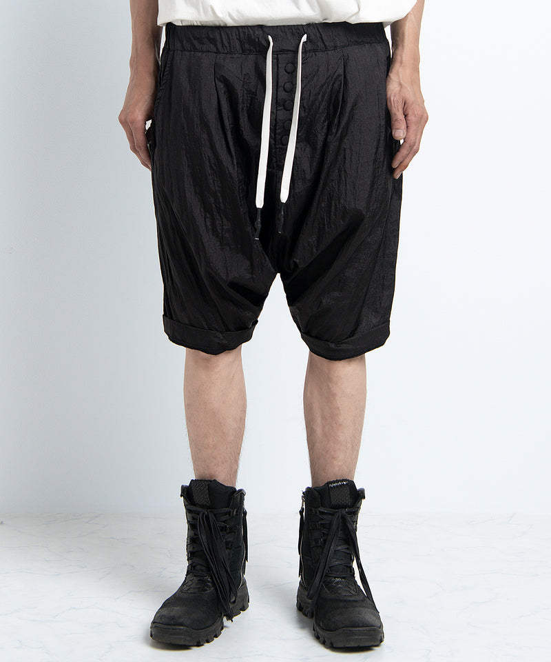 2401-PT11 Parachute Lazy Shorts Black