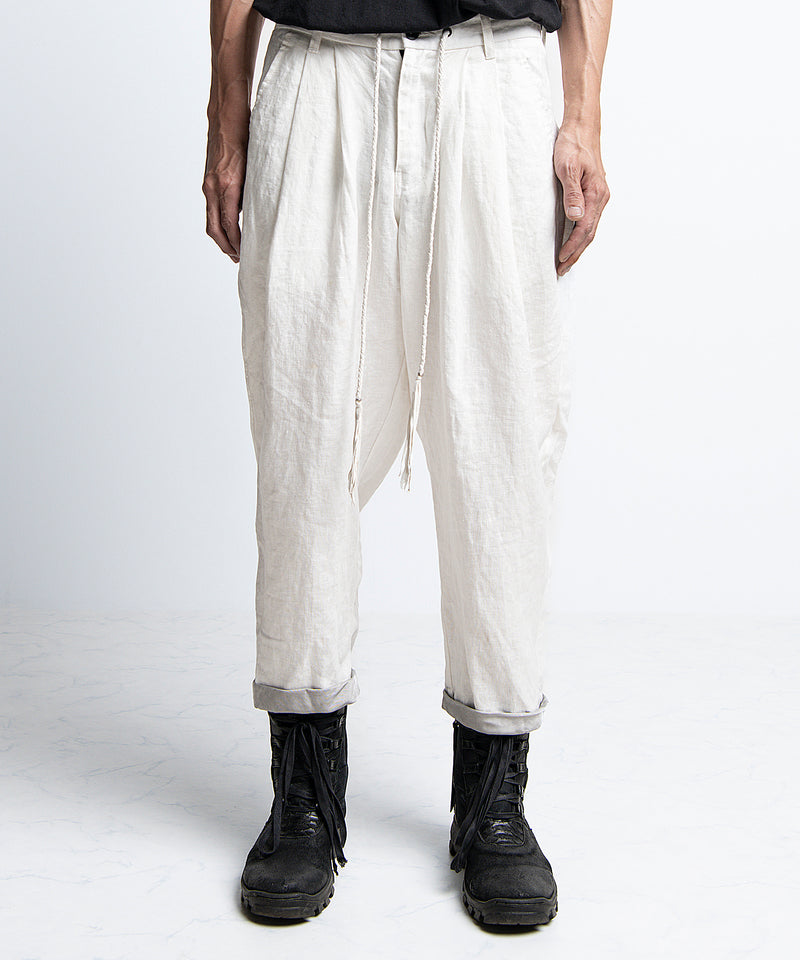 2401-PT03 Linen Layered Pants 05 White