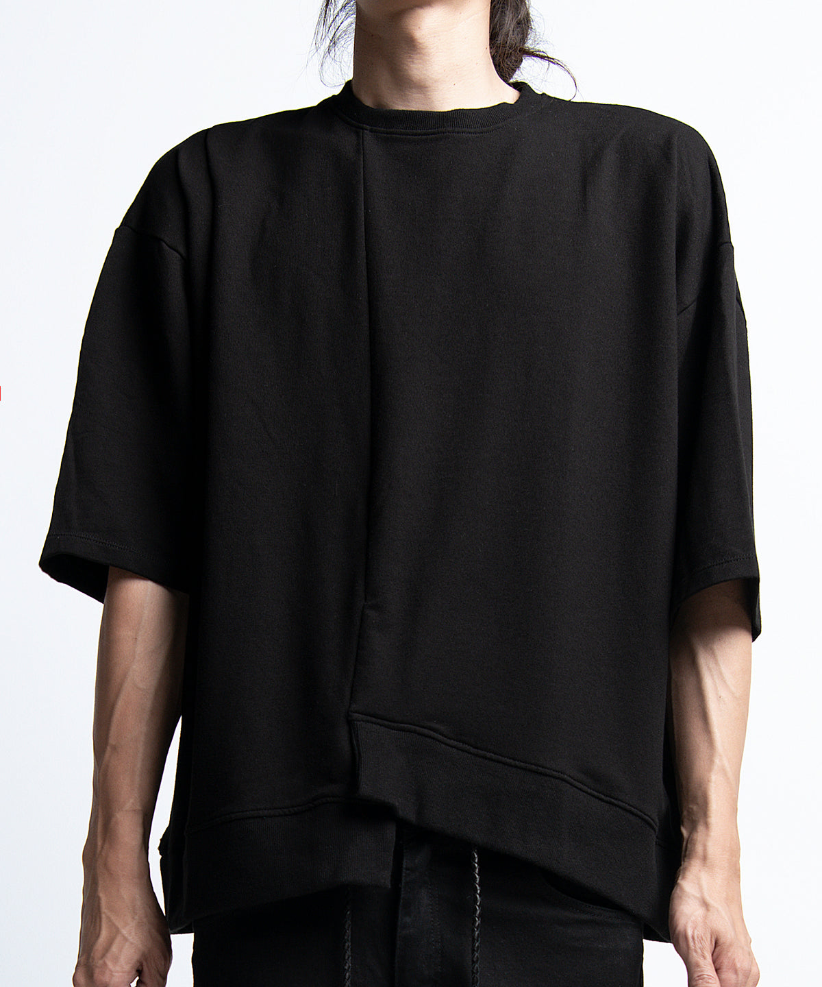 2401-TP03 Assymmetry Terry Top Black