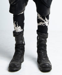 2402-PT12 Discharged Cross Leggings -Men's-