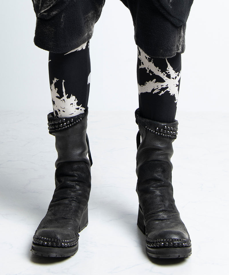 2402-PT12 Discharged Cross Leggings -Men's-