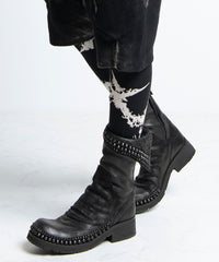 2402-PT12 Discharged Cross Leggings -Men's-