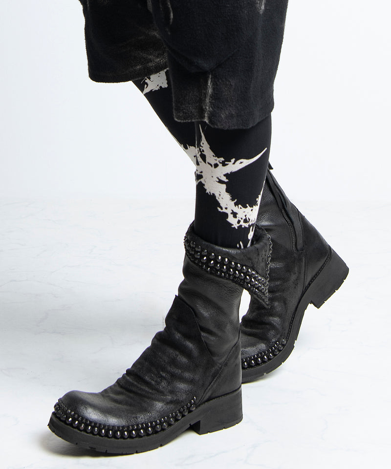 2402-PT12 Discharged Cross Leggings -Men's-