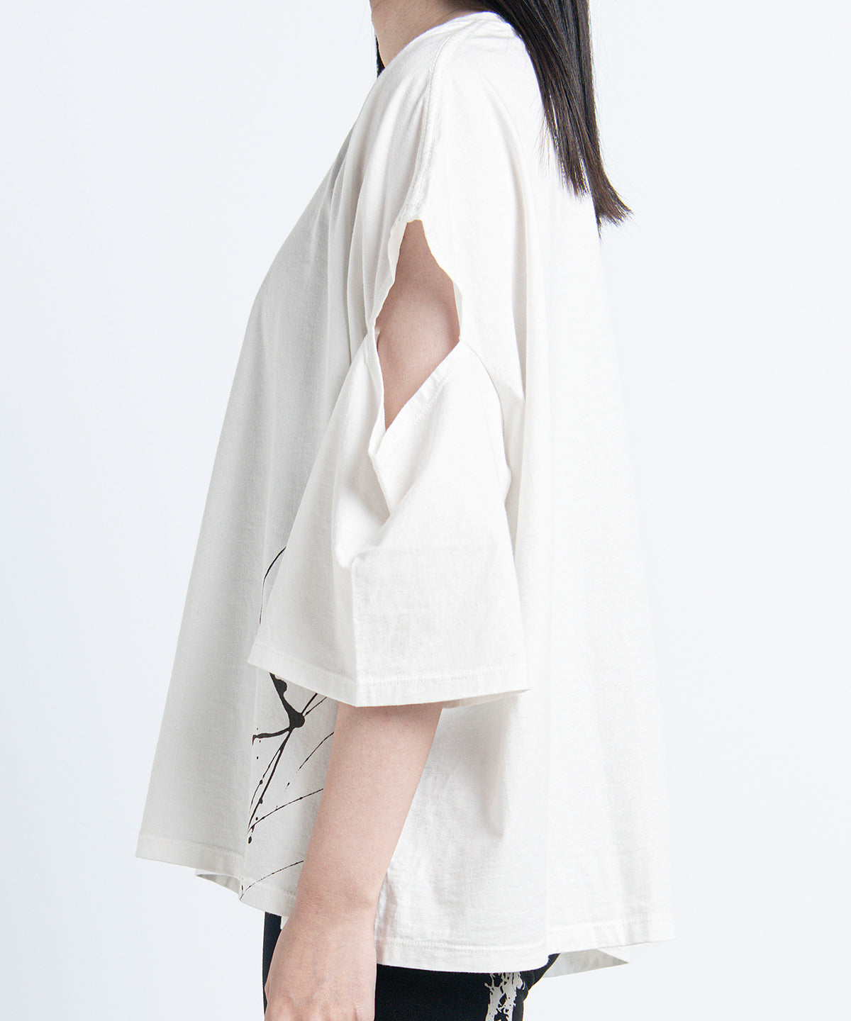 2401-CTL03 Open Sleeve Cut White