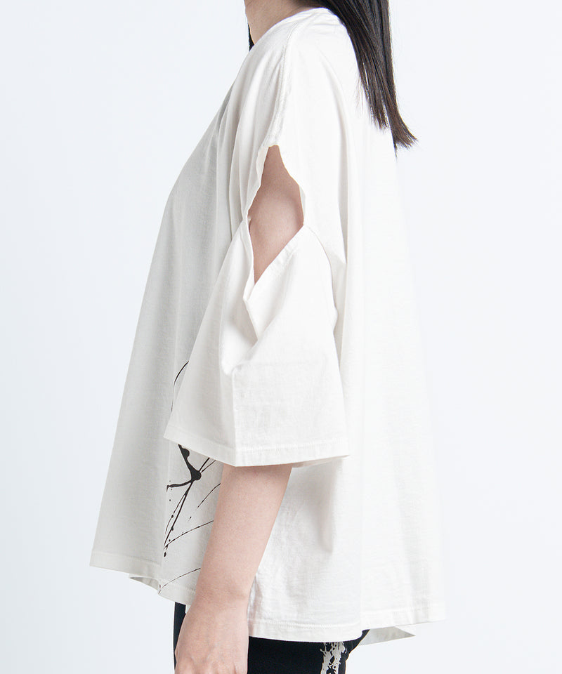 2401-CTL03 Open Sleeve Cut White