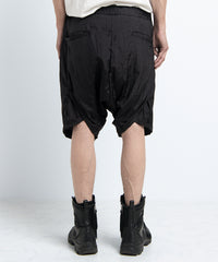 2401-PT11 Parachute Lazy Shorts Black