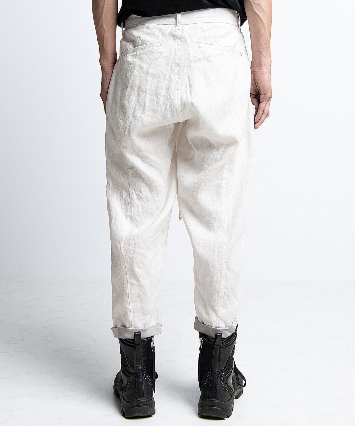 2401-PT03 Linen Layered Pants 05 White