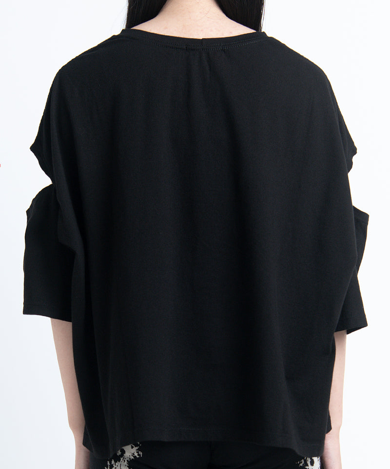 2401-CTL03 Open Sleeve Cut Black