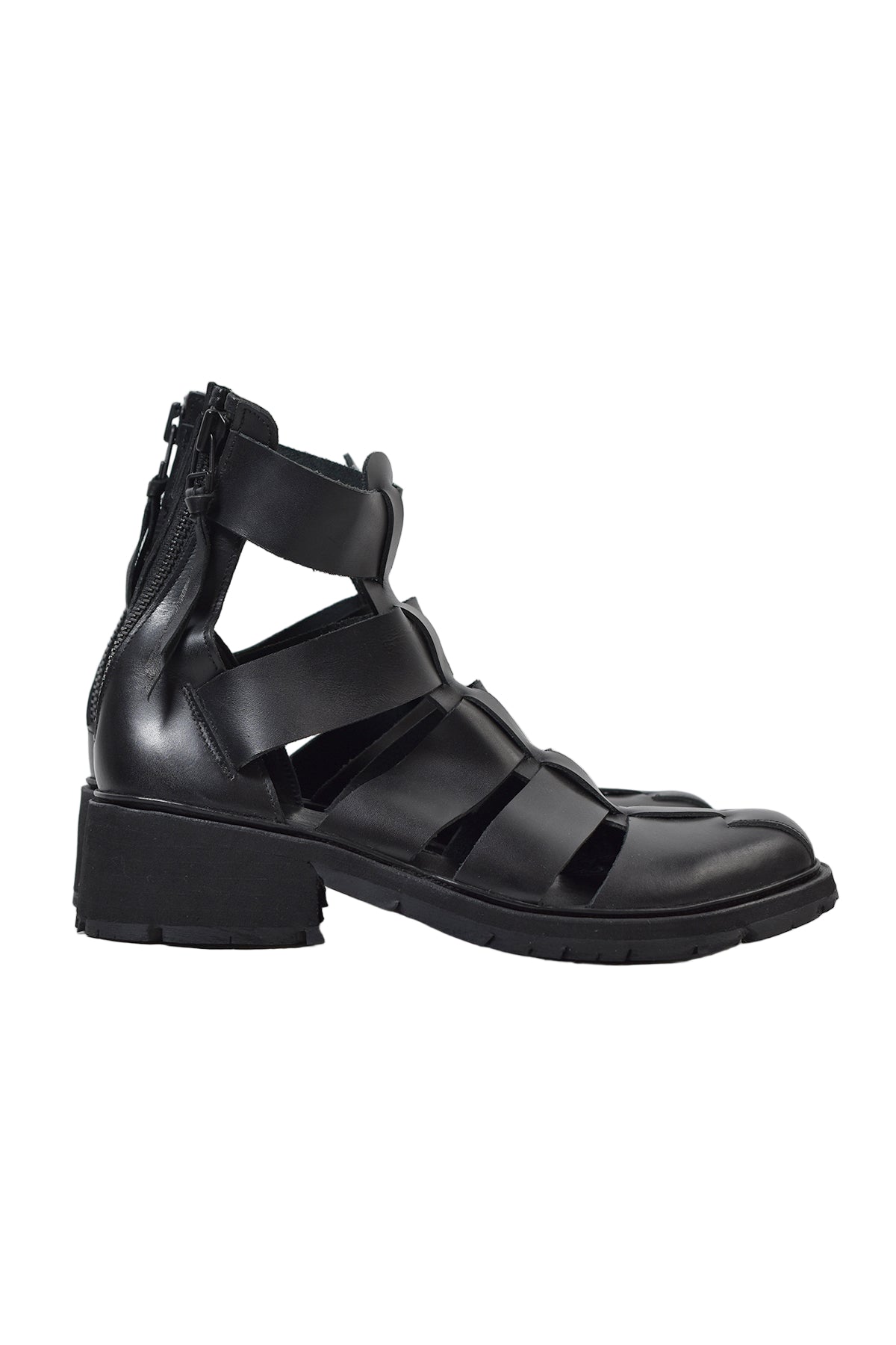 sandalman ブラック us8 The Sandalman(サンダルマン) / サンダル/US8/BLK/レザー/メッシュ