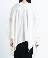 2401-SH12 Linen Kimono Shirt White