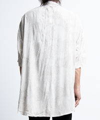 2401-SH02 Magnolia Crepe Rayon Lazy Shirt White