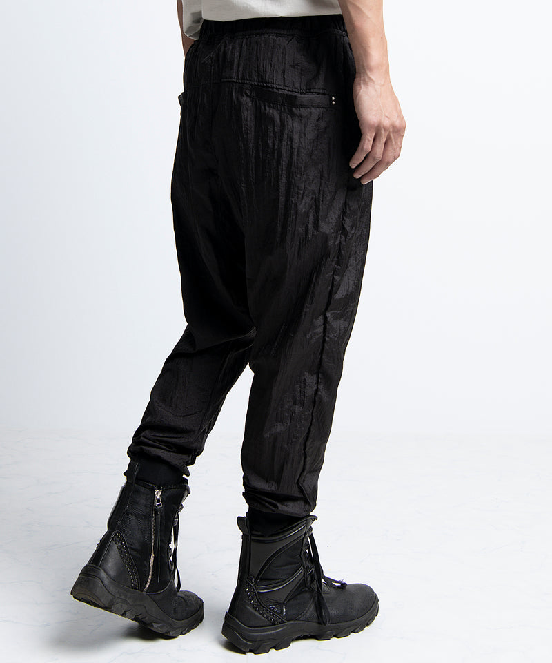 2401-PT10 Parachute Triangle Pants Black