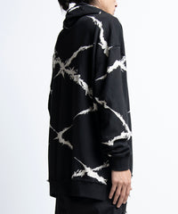 2402-TP01 Hooded Cross Pullover