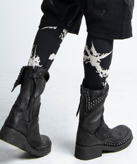 2402-PT12 Discharged Cross Leggings -Men's-