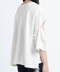 2401-CTL03 Open Sleeve Cut White