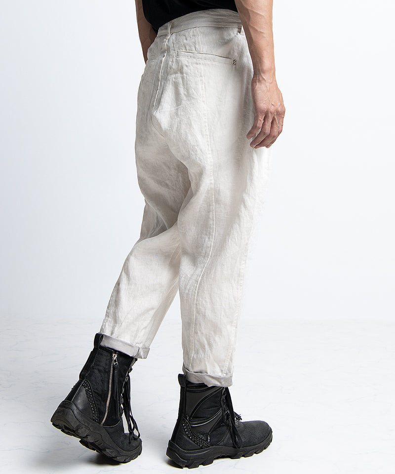 2401-PT03 Linen Layered Pants 05 White