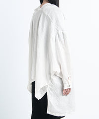 2401-SH12 Linen Kimono Shirt White