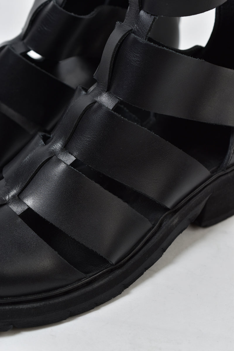 1801-BO02 Black Metal Sandal 08