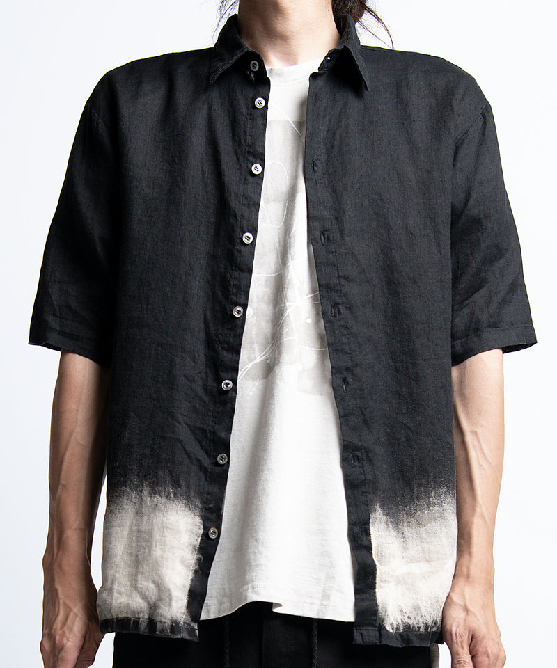 2401-SH06 Discharged Linen Slim Shirt