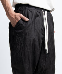2401-PT10 Parachute Triangle Pants Black