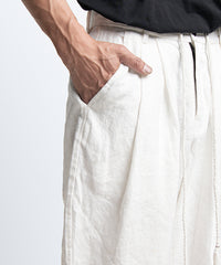 2401-PT03 Linen Layered Pants 05 White