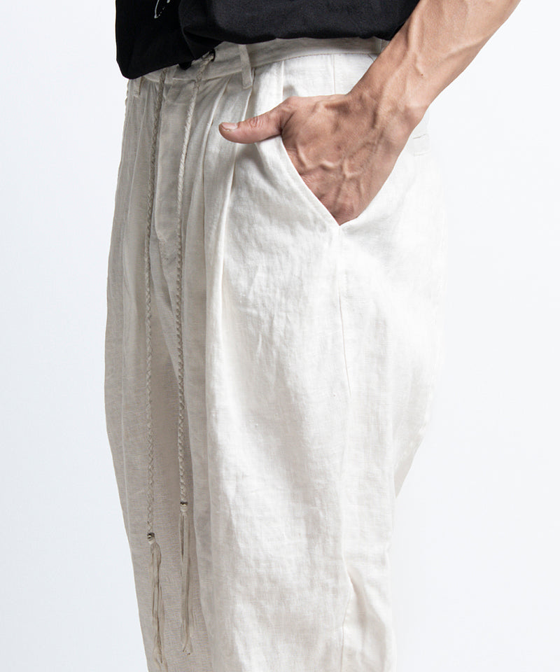 2401-PT03 Linen Layered Pants 05 White