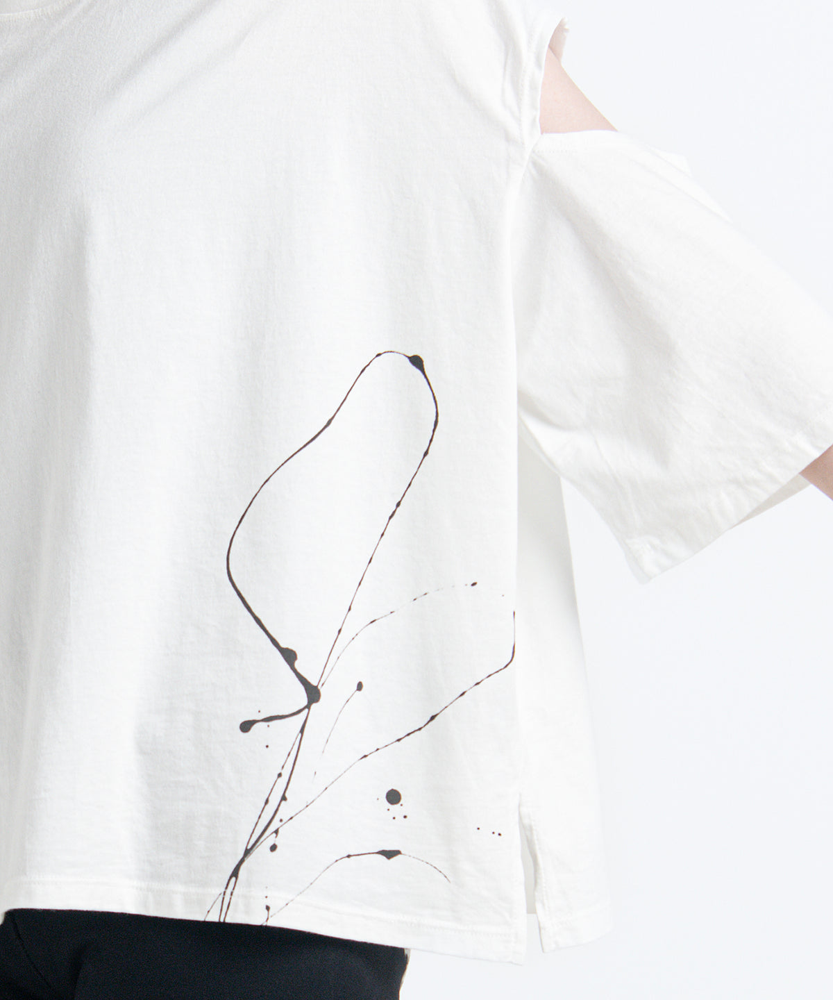 2401-CTL03 Open Sleeve Cut White