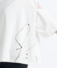 2401-CTL03 Open Sleeve Cut White