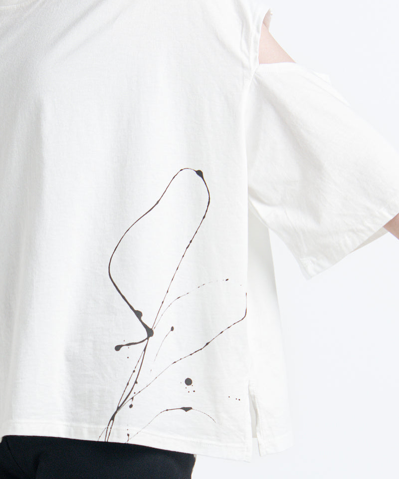 2401-CTL03 Open Sleeve Cut White