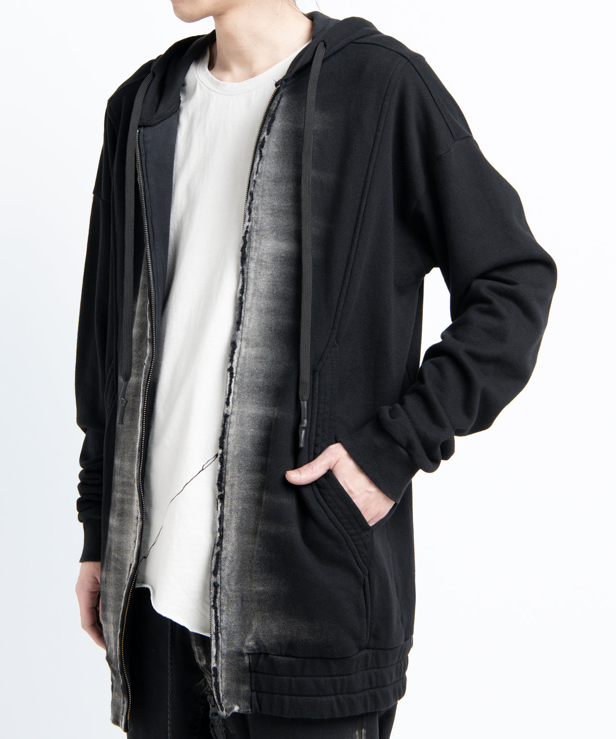 2501-TP05 Black Shadow Long Parka