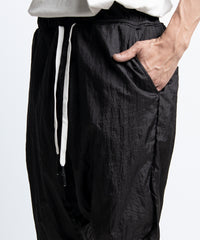 2401-PT10 Parachute Triangle Pants Black