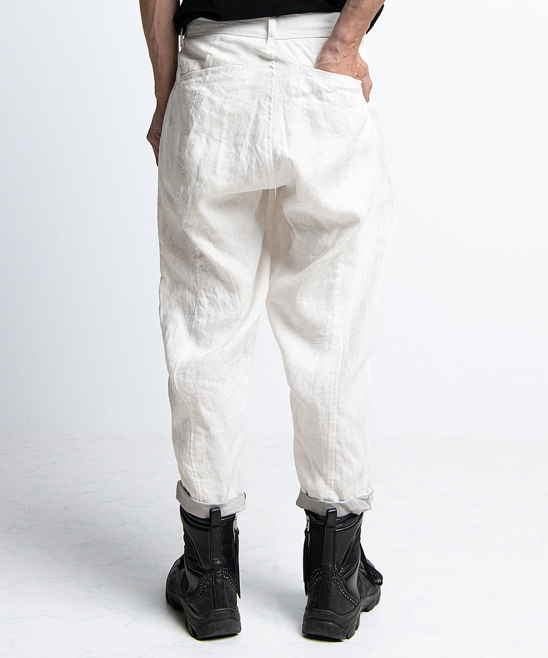 2401-PT03 Linen Layered Pants 05 White