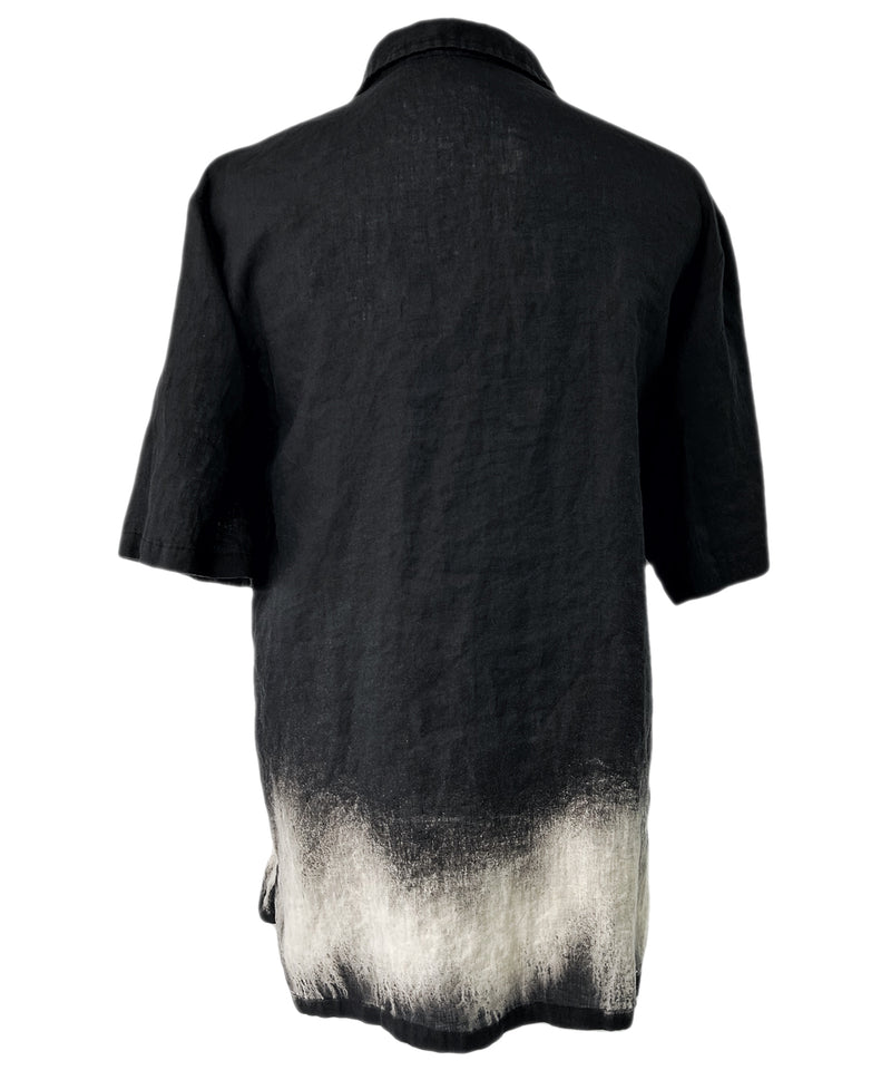 2401-SH06 Discharged Linen Slim Shirt