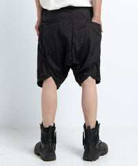2401-PT11 Parachute Lazy Shorts Black