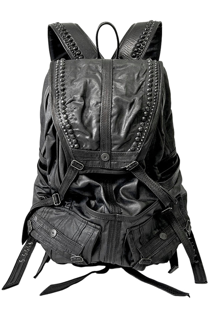 2402-BG01 Coating Canvas Backpack 02