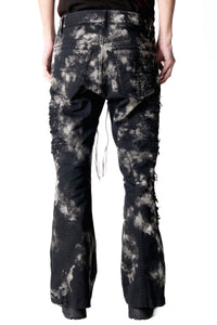 2502-PT17 Disharged Stretch Twill Flare Pants / STD