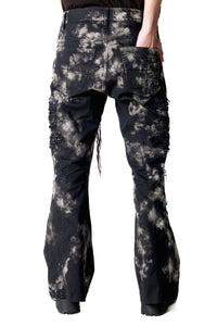 2502-PT17 Disharged Stretch Twill Flare Pants / STD