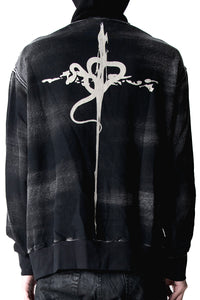 2502-TP07 Serpent Cross Pullover
