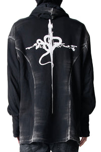 2502-TP13 Serpent Cross Hooded Pullover 02