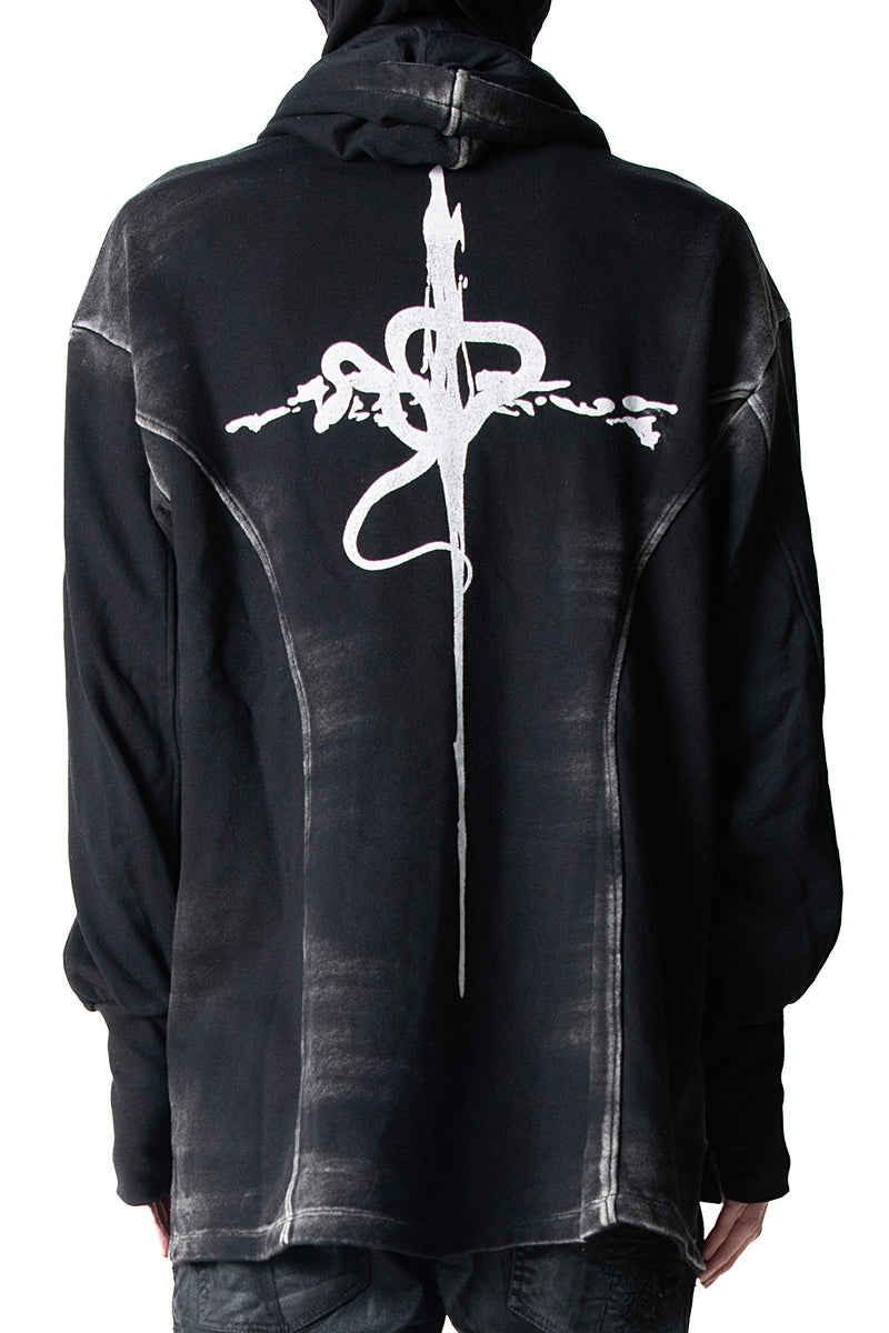 2502-TP13 Serpent Cross Hooded Pullover 02