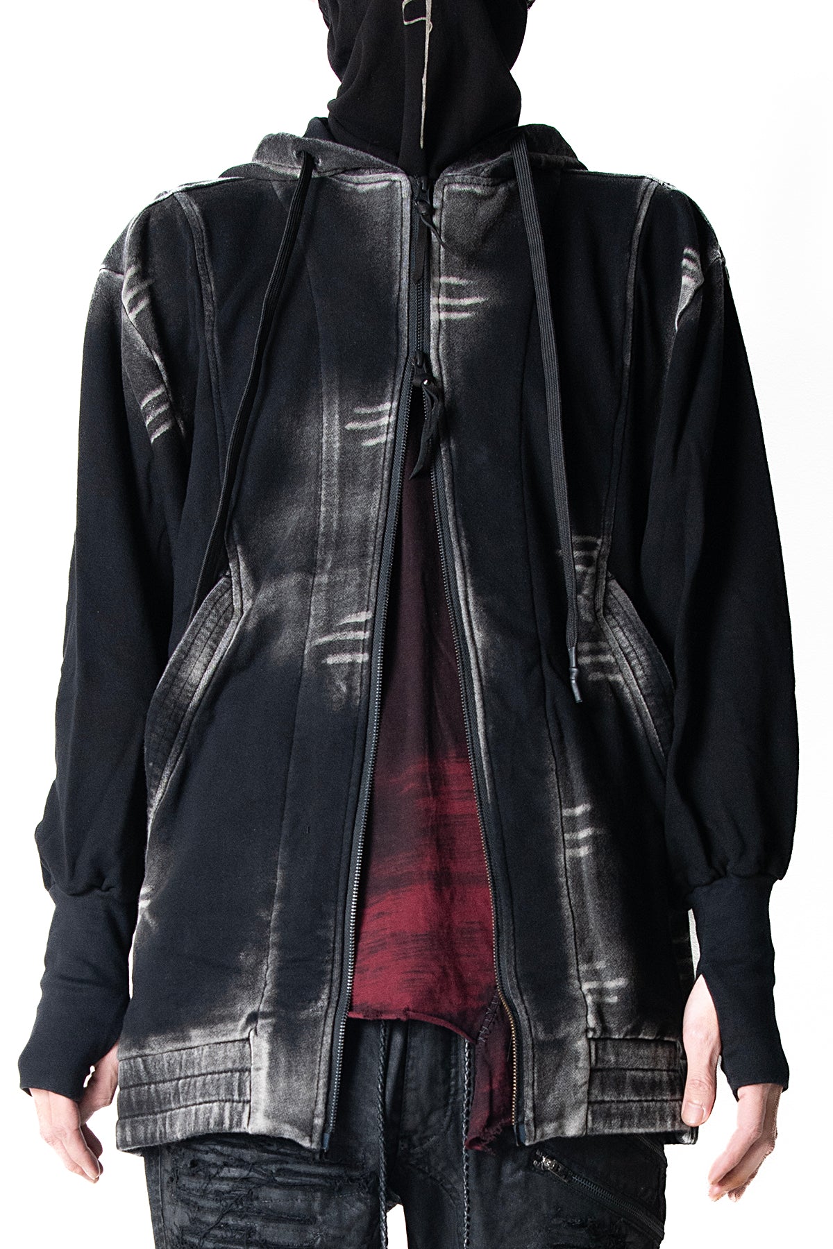 2502-TP14 Serpent Cross Long Parka 02