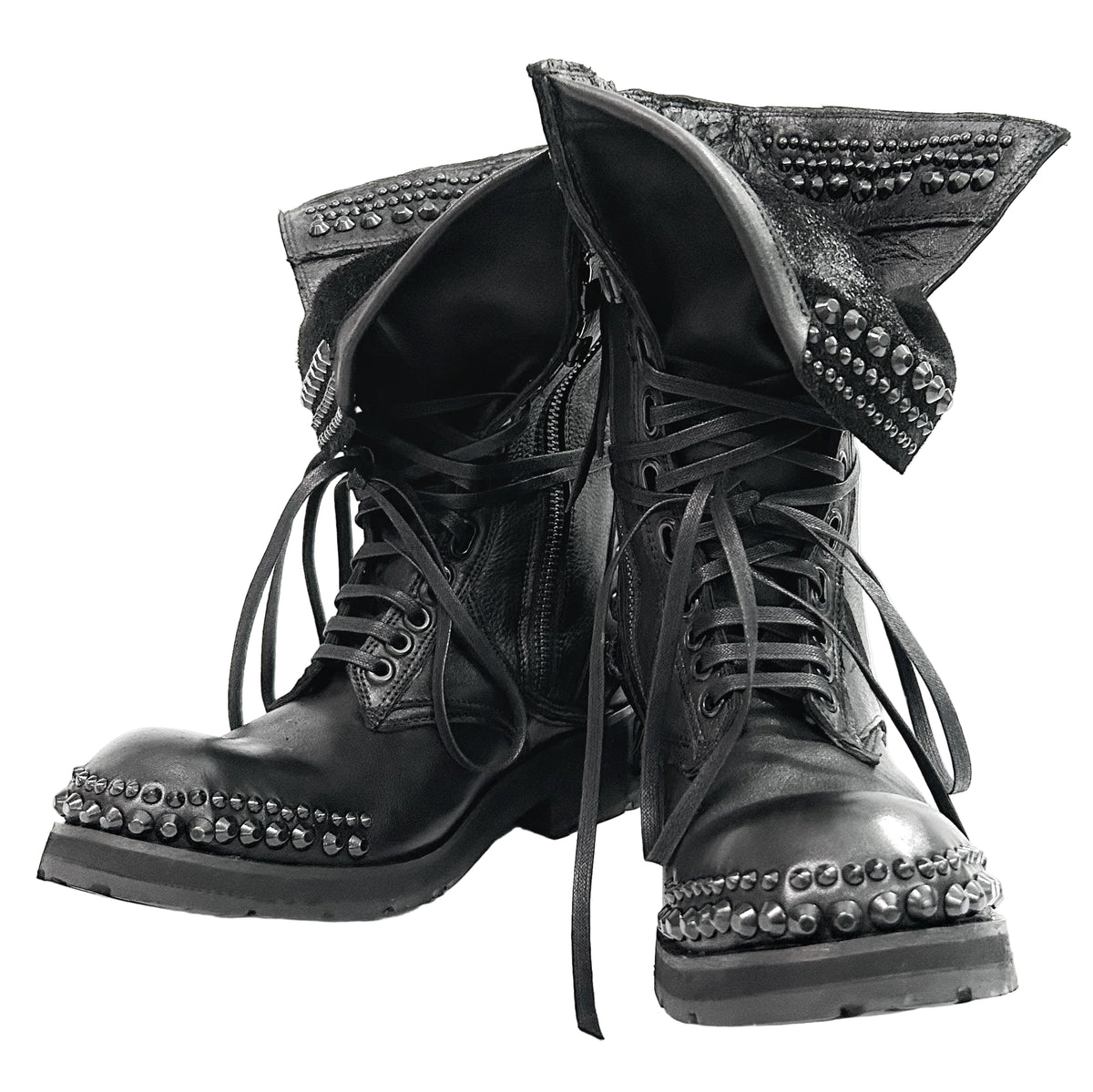 2402-BO02 Chrome Braided Boots 12