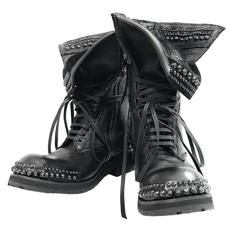 2402-BO02 Chrome Braided Boots 12