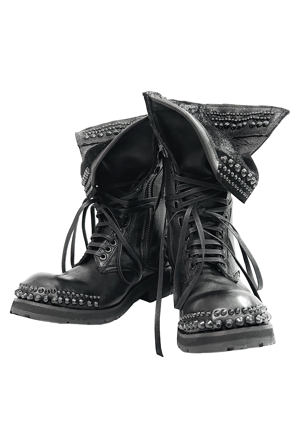 2402-BO02 Chrome Braided Boots 12