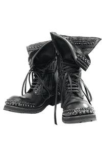 2402-BO02 Chrome Braided Boots 12