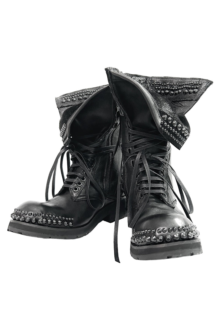 2402-BO02 Chrome Braided Boots 12